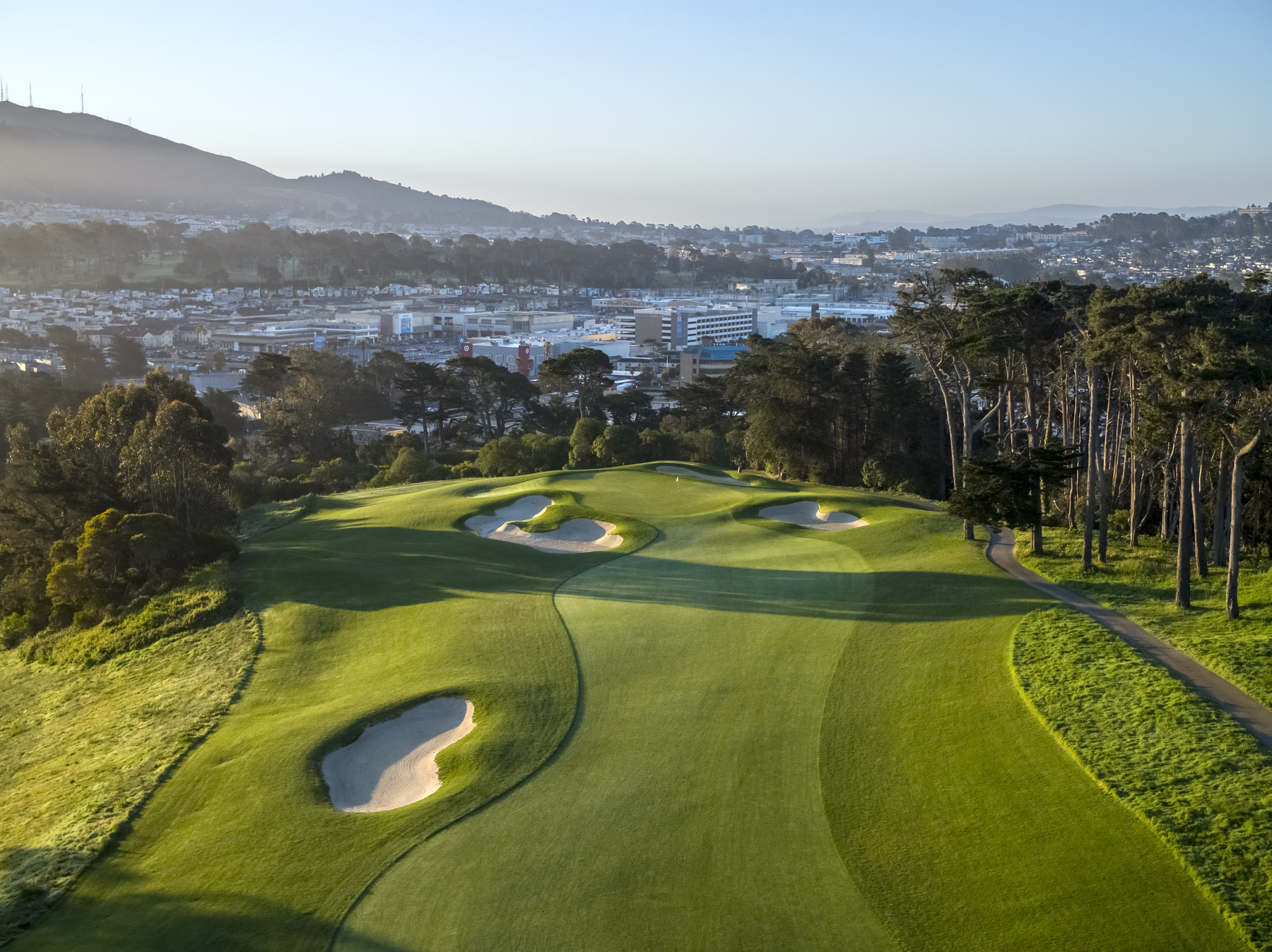 The Olympic Club, Lake Course overlooking the Pacific